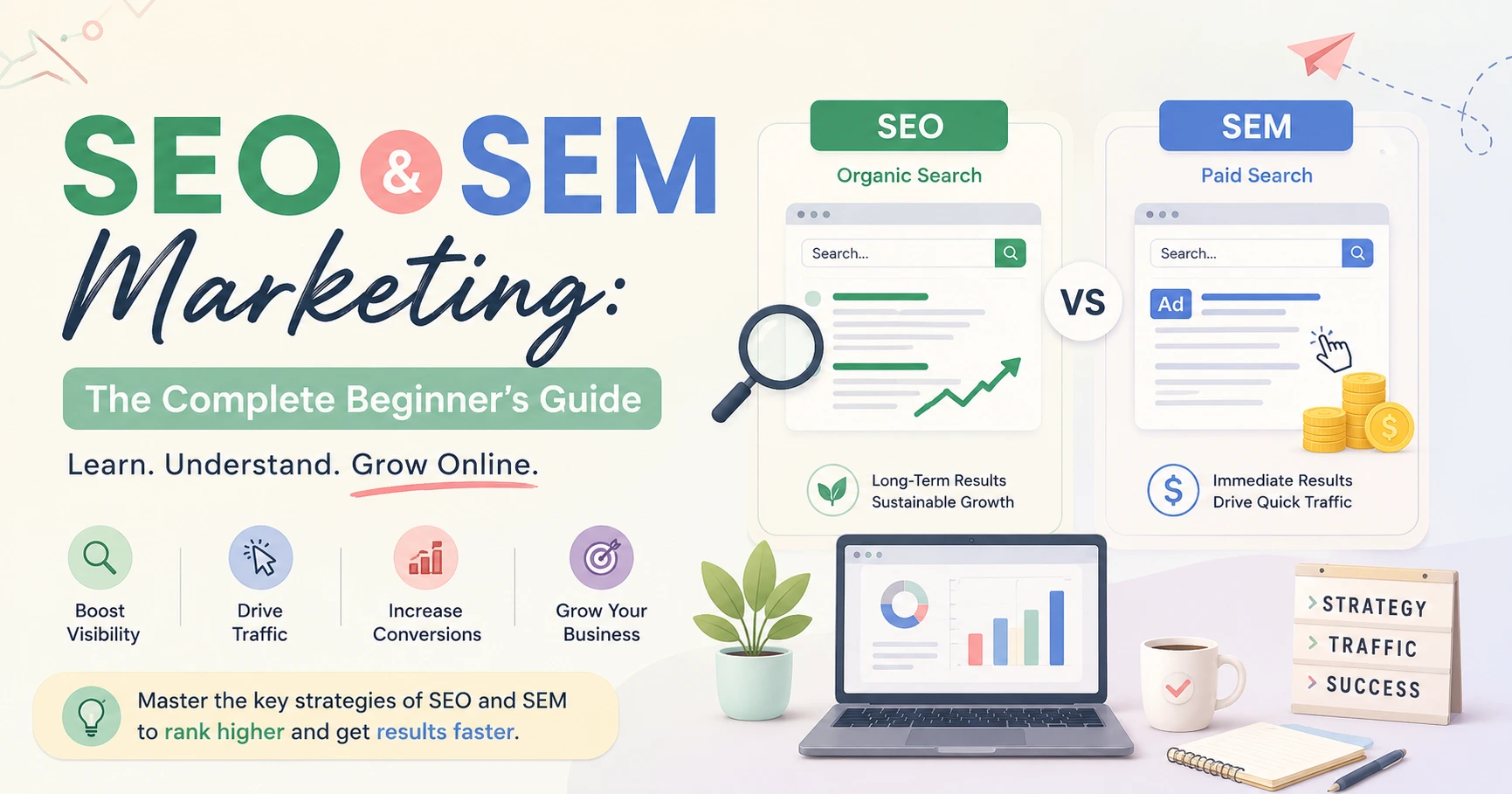 Benefits of SEO and SEM marketing for businesses